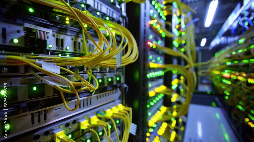 abstraction of data transmission using fiber optic cable in section. abstraction of data transmission using fiber optic cable in section.