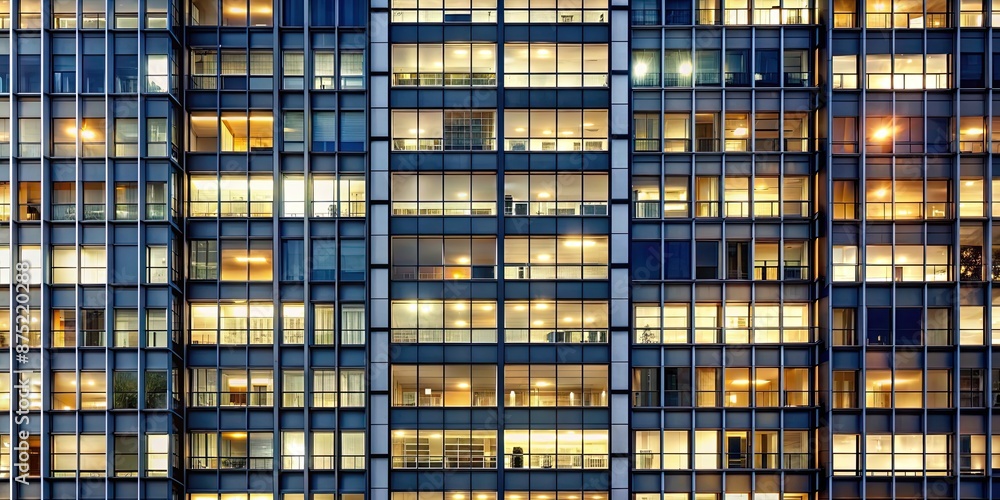 of seamless, illuminated windows in a tall building, cityscape, urban, modern, architecture, nighttime, lights, seamless of seamless, illuminated windows in a tall building, cityscape, urban, modern, architecture, nighttime, lights, seamless
