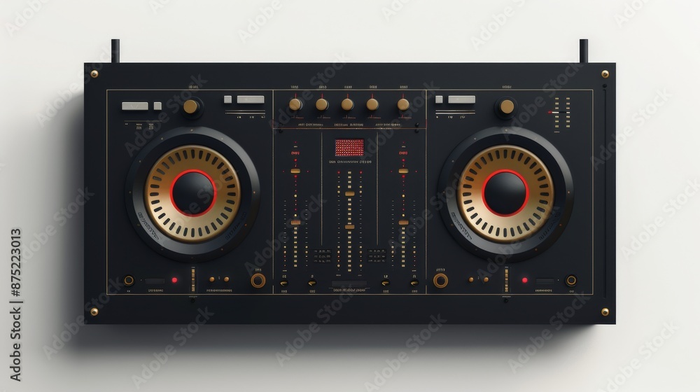 Fototapeta premium Retro DJ Controller