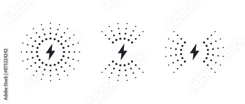Wireless charger concept. Wireless charging icons. Phone charge simple signs. Vector illustration