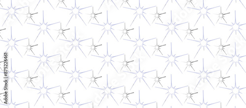 Abstract white background with seamless symbol pattern texture. geometric pattern with star icon shapes vector Illustration. floral concept art with interior decoration wall and floor. 