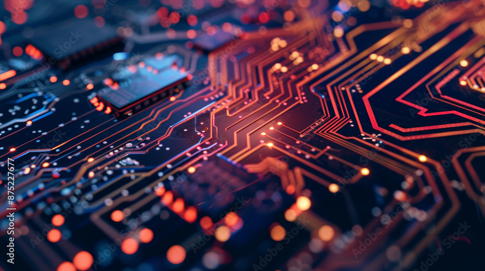 Obraz premium electronic circuit board