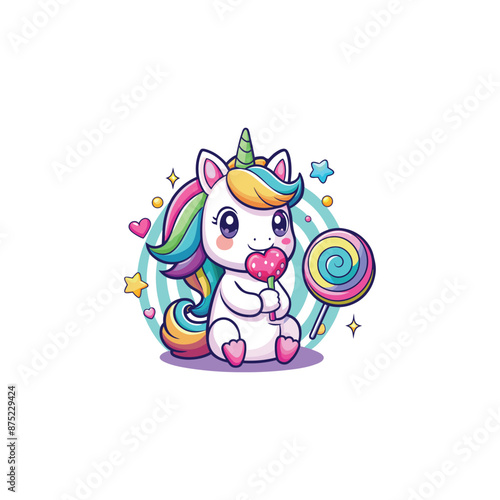 unicorn vector illustration photo