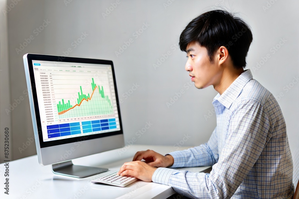 Asian Male Student Analyzing Data on Computer Screen
Asian Male Student Analyzing Data on Computer Screen