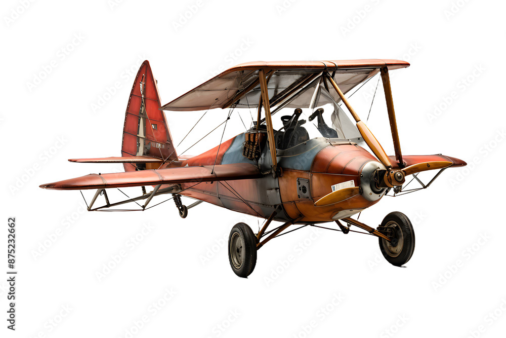 Red wing hang glider trike on transparent background Red wing hang glider trike on transparent background