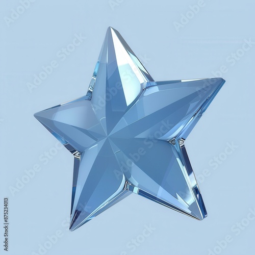 Star. 3D illustration photo