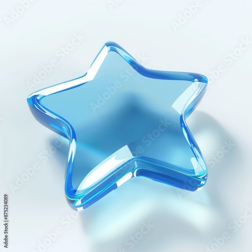 Star. 3D illustration photo