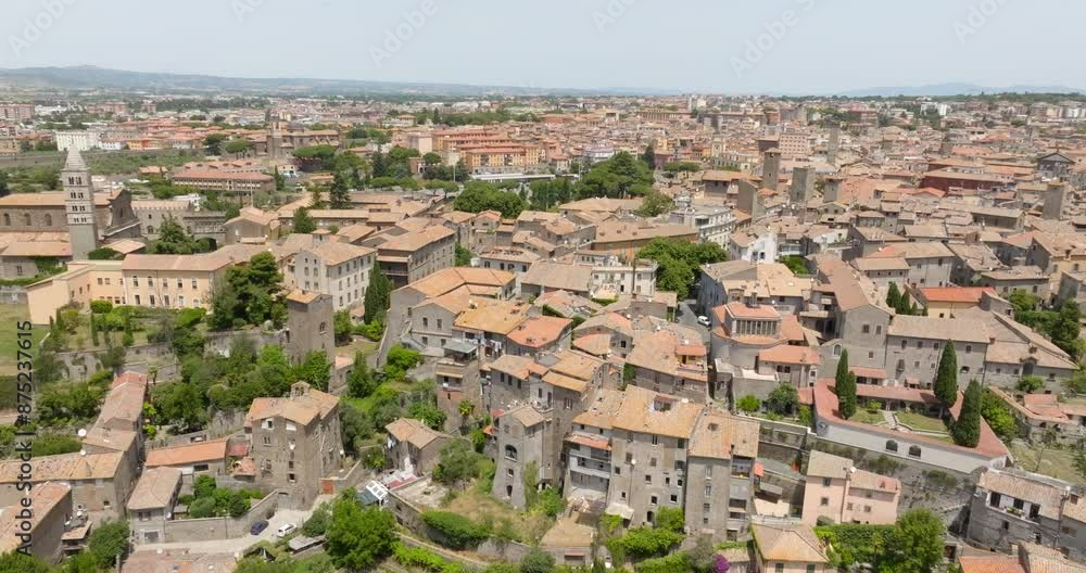Aerial view of the historic center of Viterbo, Lazio, Italy. Aerial view of the historic center of Viterbo, Lazio, Italy.