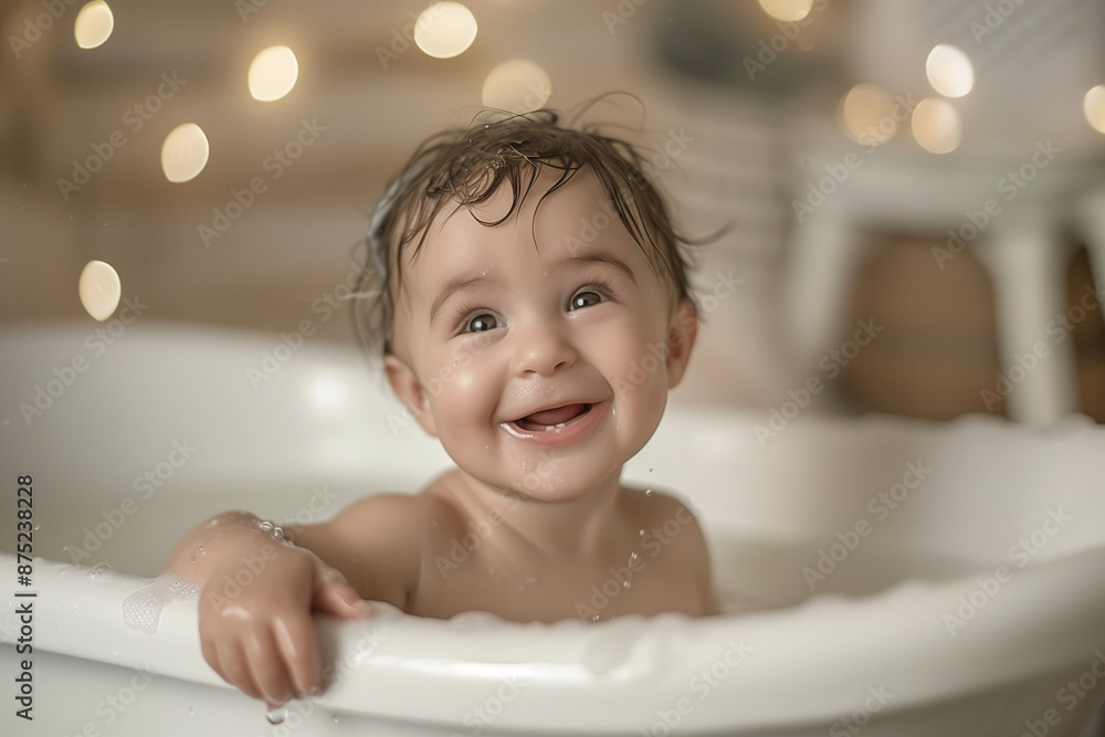 baby child in bath baby child in bath