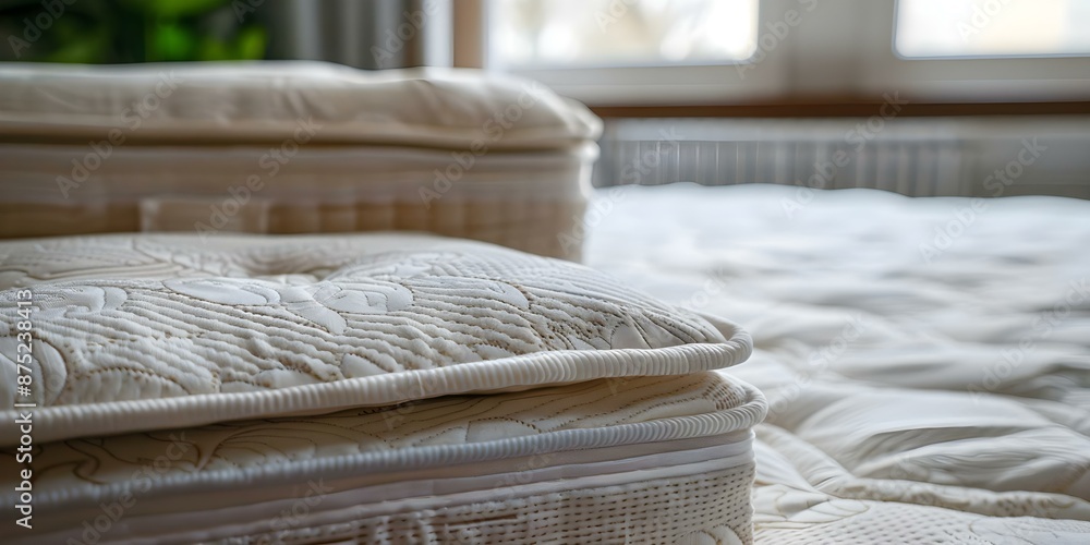 How to Clean Mattresses Naturally Treat Stains with Baking Soda and Saliva. Concept Natural mattress cleaning, Stain removal, Baking soda treatment, Saliva as cleaner How to Clean Mattresses Naturally Treat Stains with Baking Soda and Saliva. Concept Natural mattress cleaning, Stain removal, Baking soda treatment, Saliva as cleaner