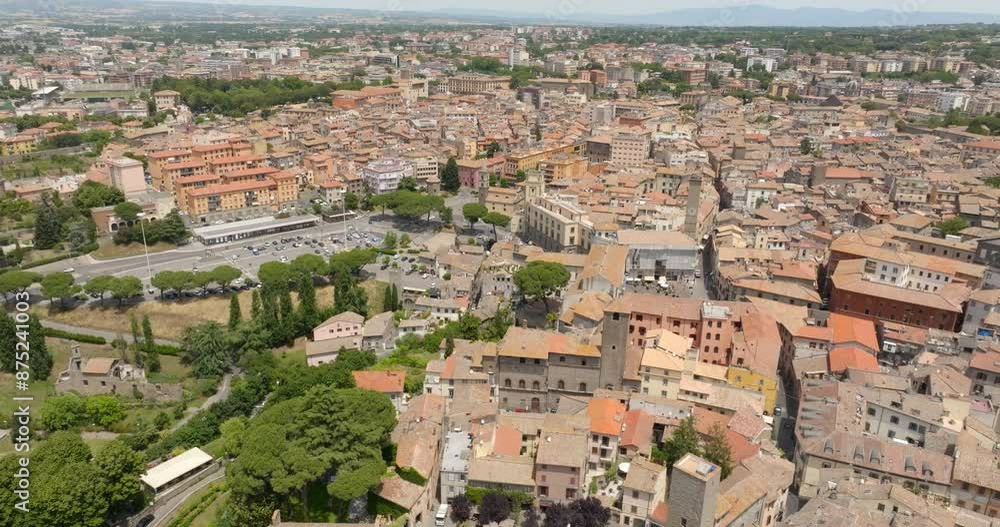 Aerial view of the historic center of Viterbo, Lazio, Italy. Aerial view of the historic center of Viterbo, Lazio, Italy.