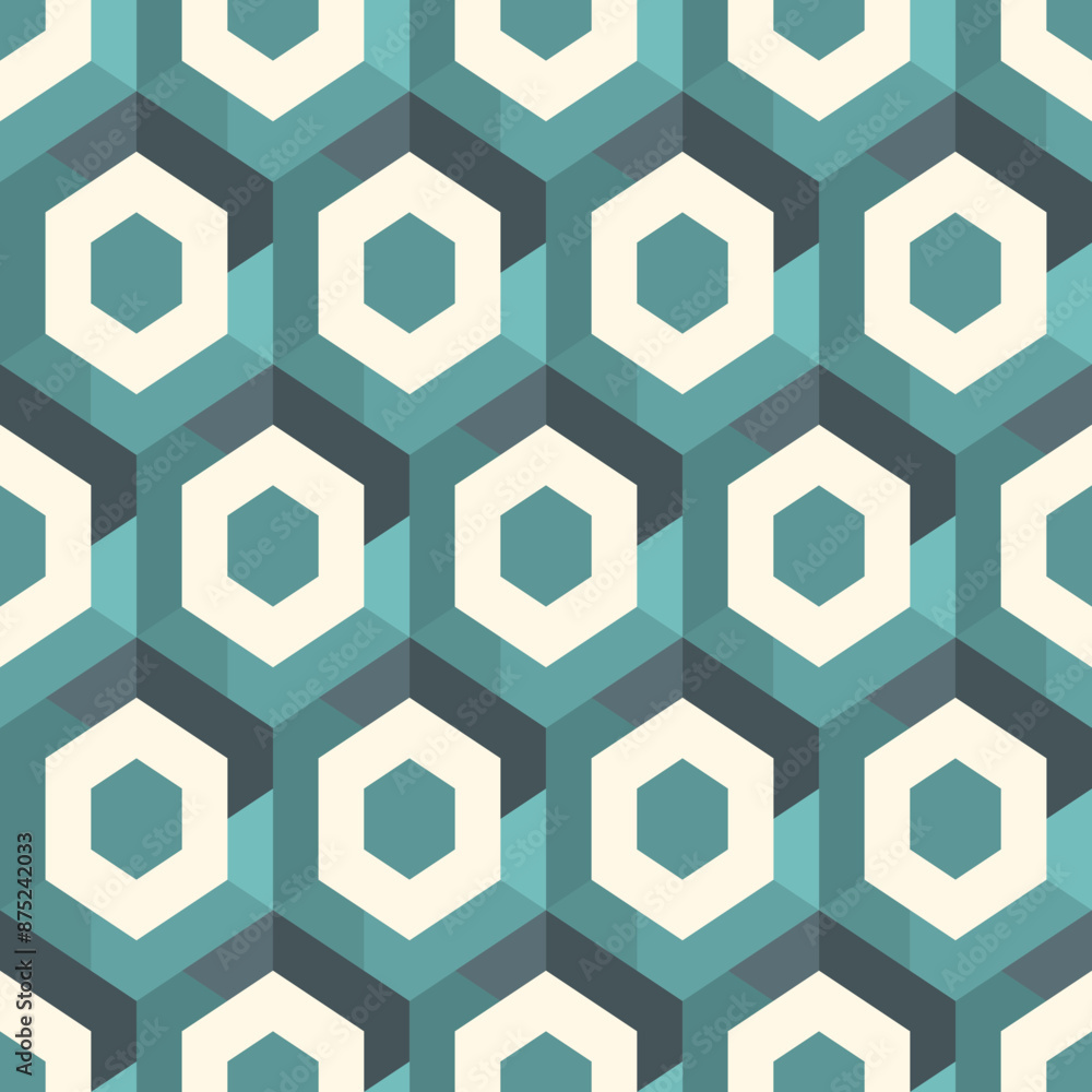 Contemporary honeycomb geometric pattern. Repeated hexagons ornament. Modern mosaic background. Seamless surface abstract design. Geo wallpaper. Digital paper, textile print. Vector art Contemporary honeycomb geometric pattern. Repeated hexagons ornament. Modern mosaic background. Seamless surface abstract design. Geo wallpaper. Digital paper, textile print. Vector art