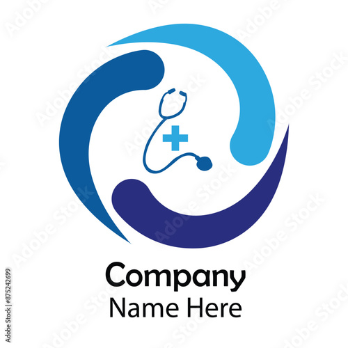 unique modern logo templet for medical care 