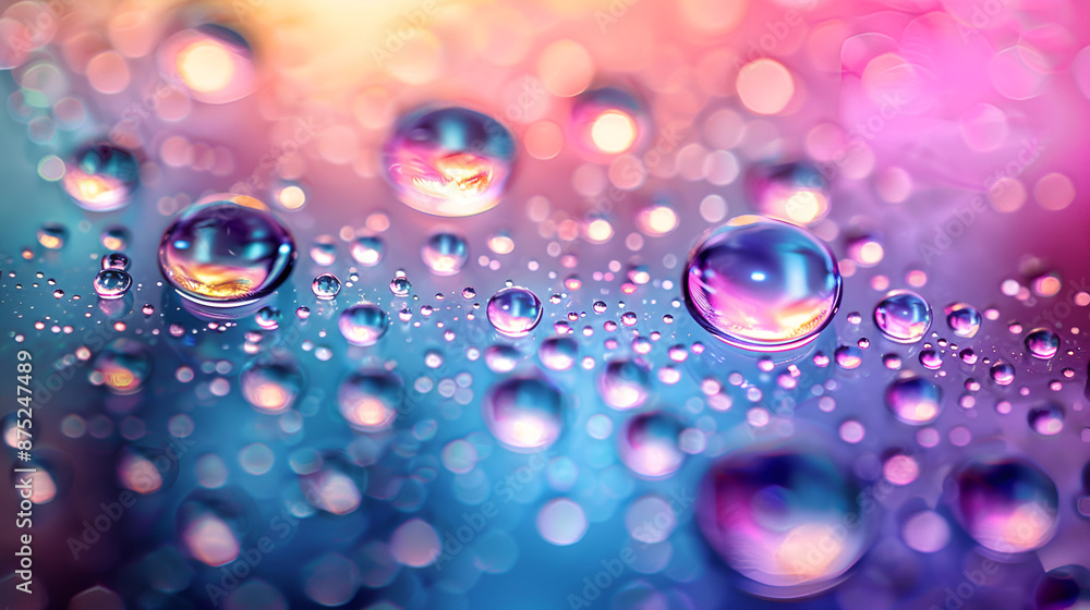 Water drops multicolor abstract background Water drops multicolor abstract background