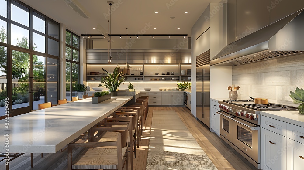 An Elegant Hostel Kitchen with a Contemporary Sophistication An Elegant Hostel Kitchen with a Contemporary Sophistication
