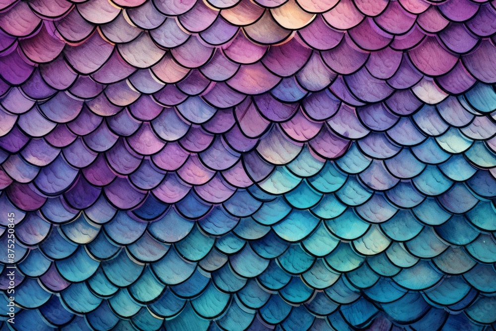 Fish Scales Material Structure Background - Generative AI Fish Scales Material Structure Background - Generative AI