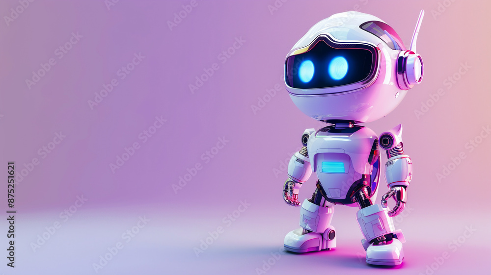 Cute little robot toy. Cute little robot toy.