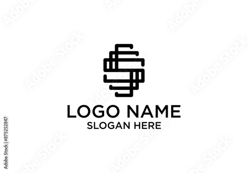 sss initial letter vector logo template.