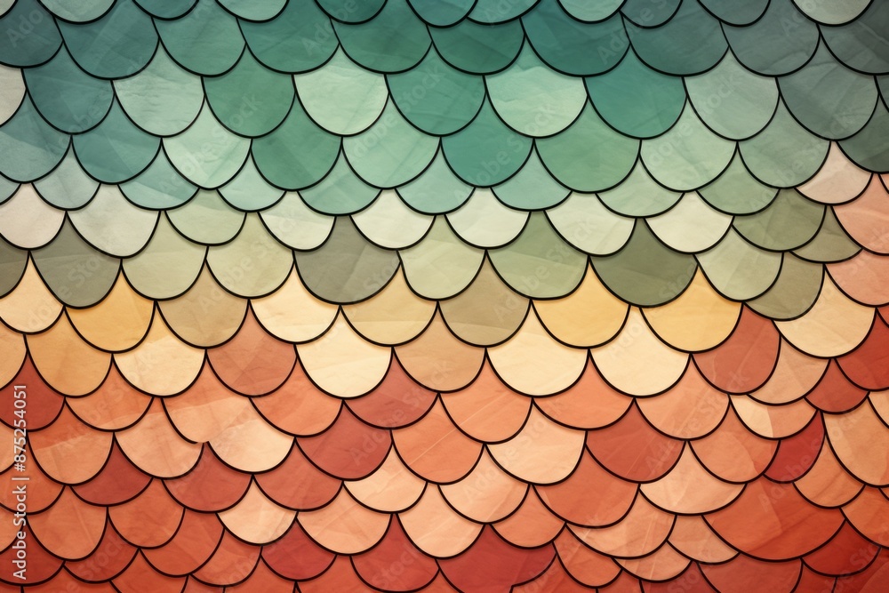 Fish Scales Material Structure Background - Generative AI Fish Scales Material Structure Background - Generative AI
