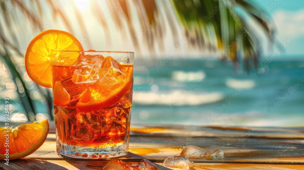 Refreshing Orange Cocktail by the Beach Refreshing Orange Cocktail by the Beach