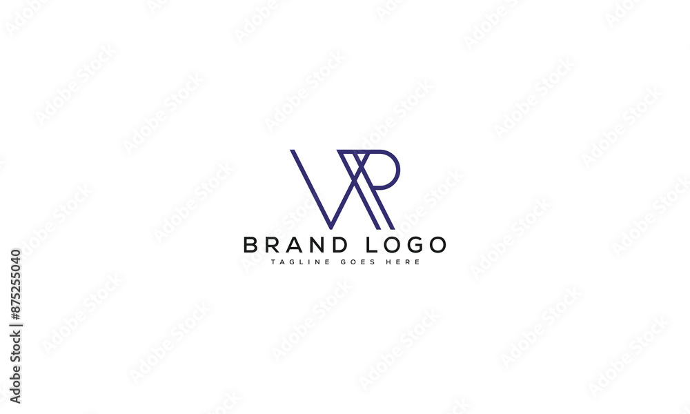 letter WR logo design vector template design for brand. letter WR logo design vector template design for brand.