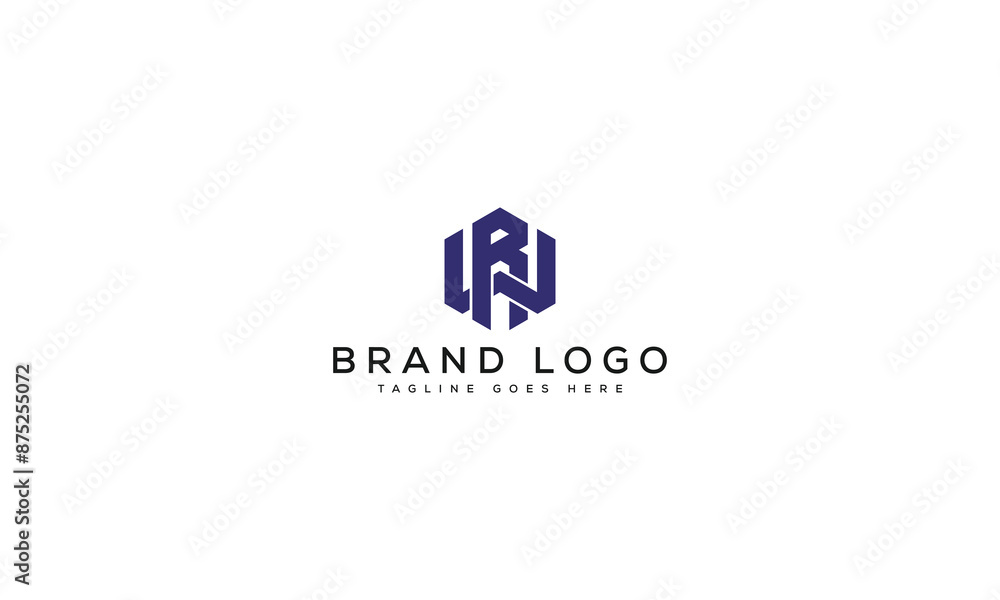 Obraz premium letter WR logo design vector template design for brand.