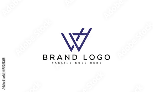 Free Download letter WH logo design vector template design for brand. - GFXLoad