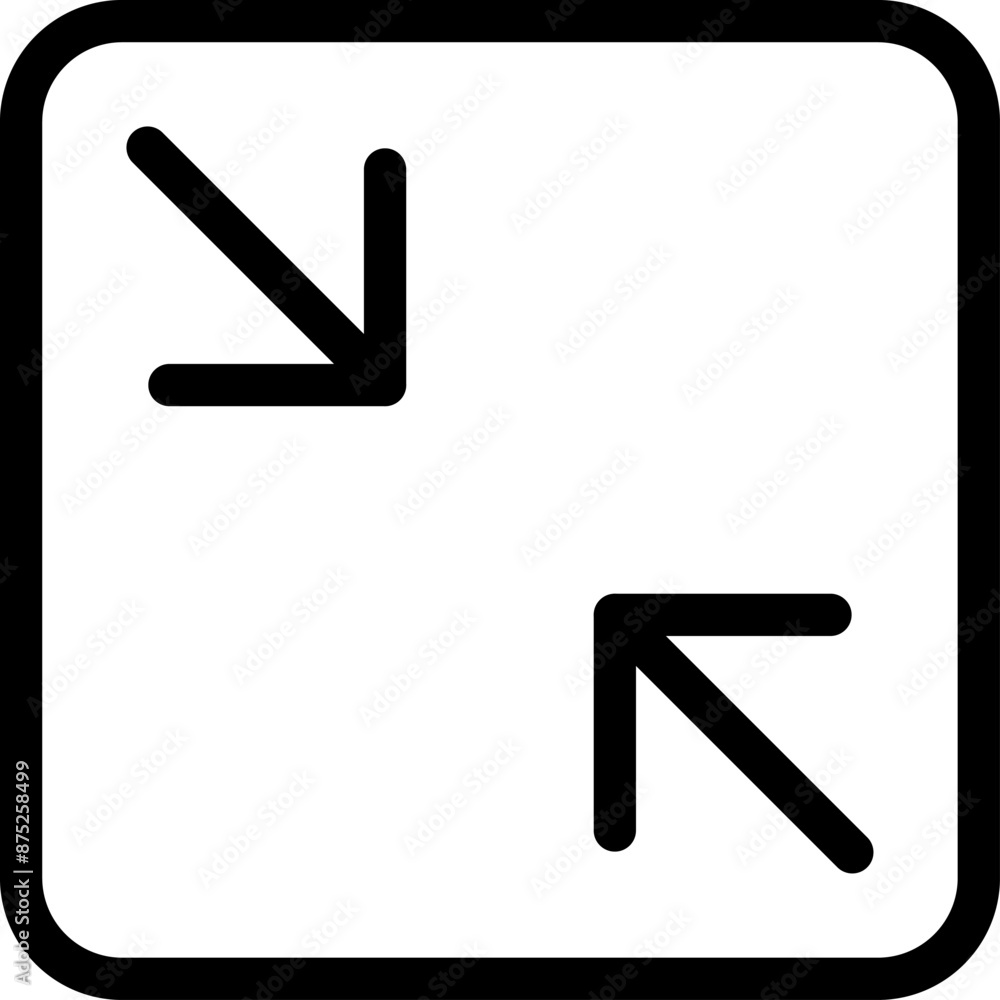 Full screen vector icon. Full screen and exit full screen icon. Scalability arrow mark icons in flat style for web, UI or mobile app. Vector illustration. Full screen vector icon. Full screen and exit full screen icon. Scalability arrow mark icons in flat style for web, UI or mobile app. Vector illustration.