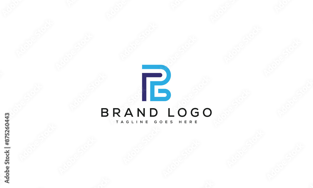 letter PB logo design vector template design for brand. letter PB logo design vector template design for brand.