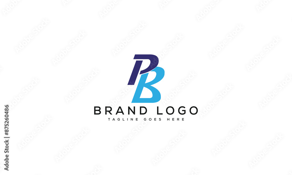 letter PB logo design vector template design for brand. letter PB logo design vector template design for brand.