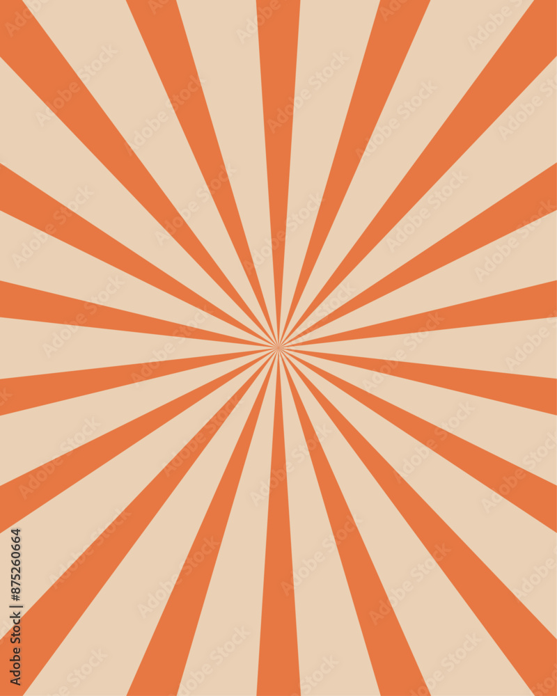 Fototapeta premium Vector Vintage Style Sunbeam Line Background