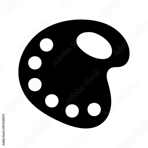 Paint Palette Icon Vector Illustration