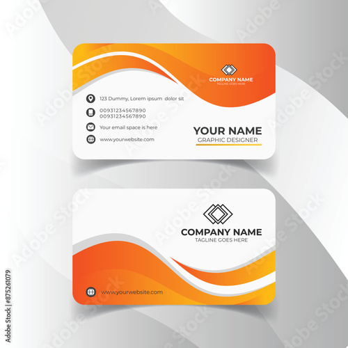 Professional business card design template