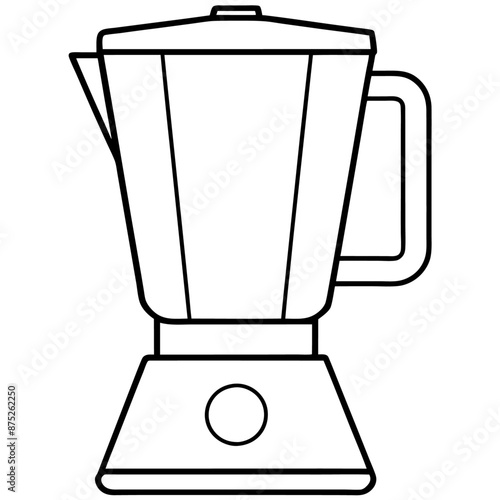blender outline coloring book page line art illustration digital drawing
