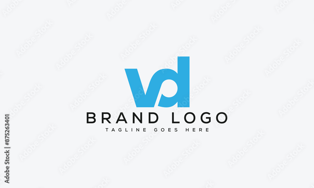 letter VD logo design vector template design for brand. letter VD logo design vector template design for brand.