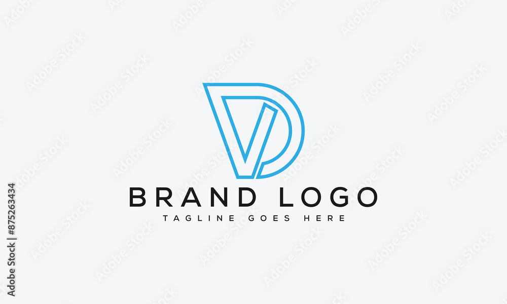 letter VD logo design vector template design for brand. letter VD logo design vector template design for brand.