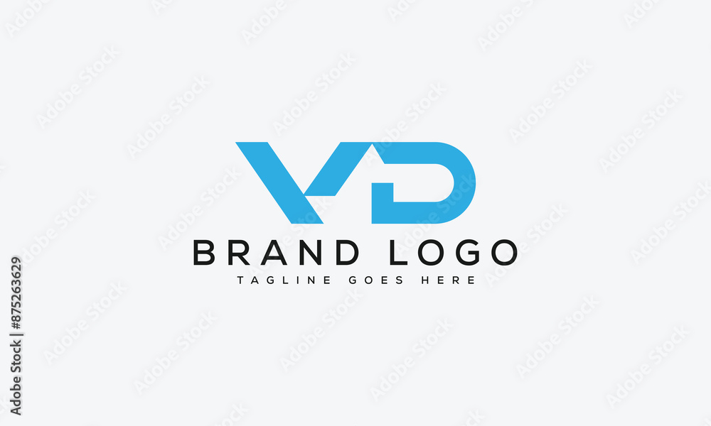 letter VD logo design vector template design for brand. letter VD logo design vector template design for brand.