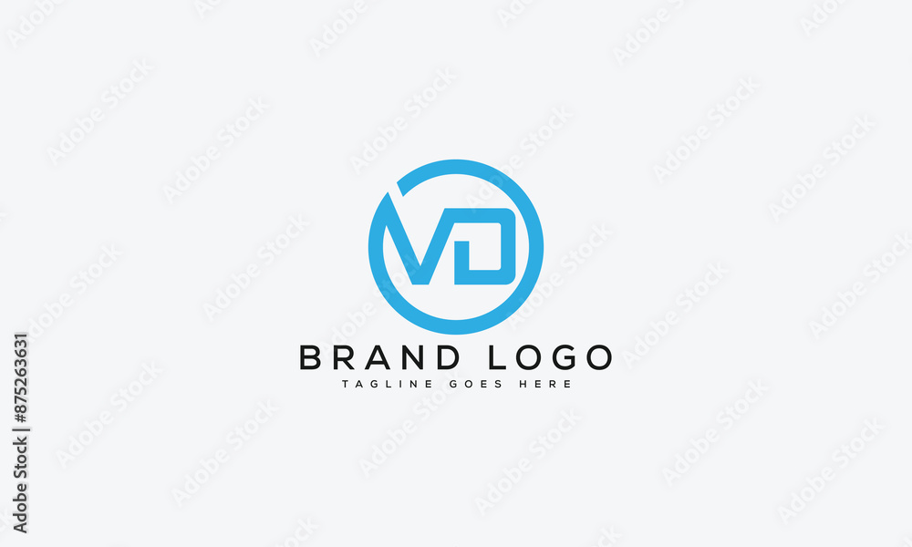 letter VD logo design vector template design for brand. letter VD logo design vector template design for brand.