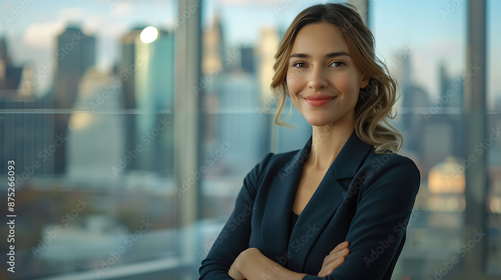 Confident Young Professional in Bright, Modern Office Space Confident Young Professional in Bright, Modern Office Space