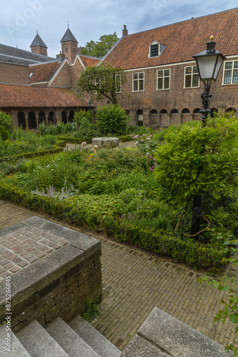 Pandhof Sinte Marie, the inner city garden with cloister Utrecht photo