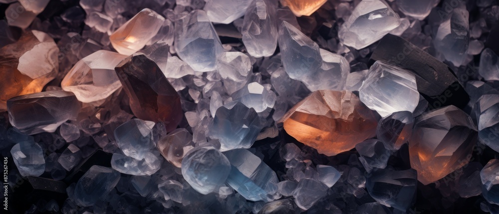 Quartz Material Structure Background - Generative AI Quartz Material Structure Background - Generative AI