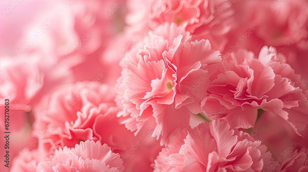 Macro shot of pink carnations Macro shot of pink carnations