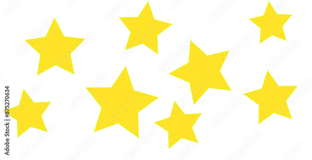 Fototapeta premium stars isolated on white
