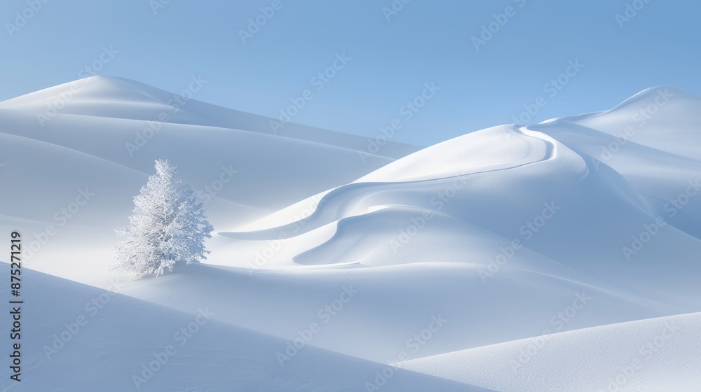 Obraz premium snow covered mountains in winter
