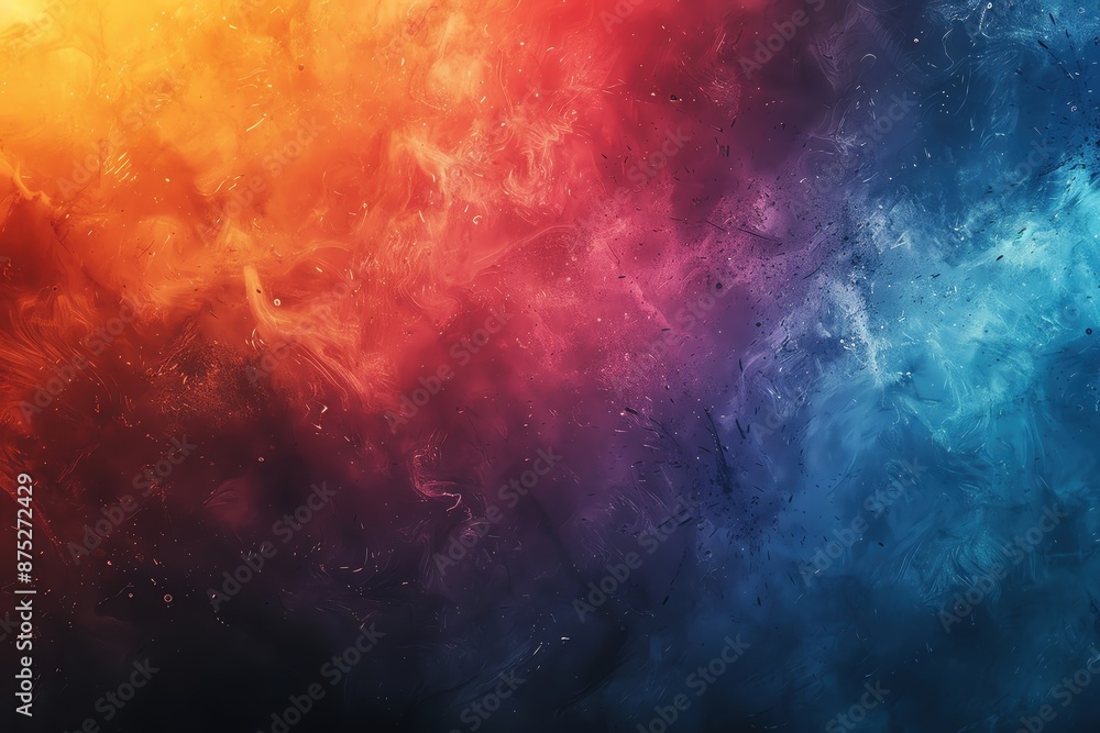Fototapeta premium Abstract colorful smoke background with red, orange, blue and purple hues. Perfect for design projects.