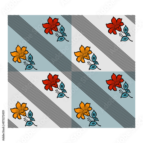 bedsheet design digital art use hand work and digital printing