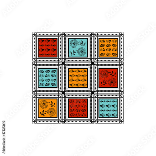 bedsheet design digital art use hand work and digital printing