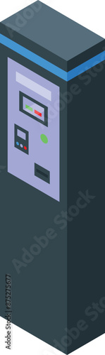 Parking meter machine accepting payment on the street