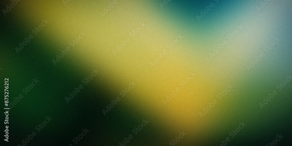 Obraz premium A serene gradient transitioning from deep forest green to golden yellow, creating a harmonious and natural feel ideal for projects related to nature and tranquility