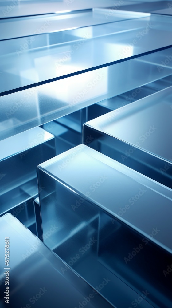 Obraz premium Aluminum Material Structure Background - Generative AI